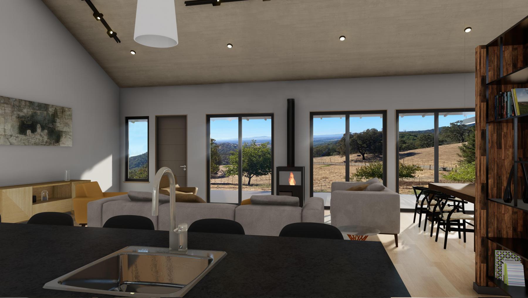 Hidden Spring Modern Barn exterior in Napa, photo 3